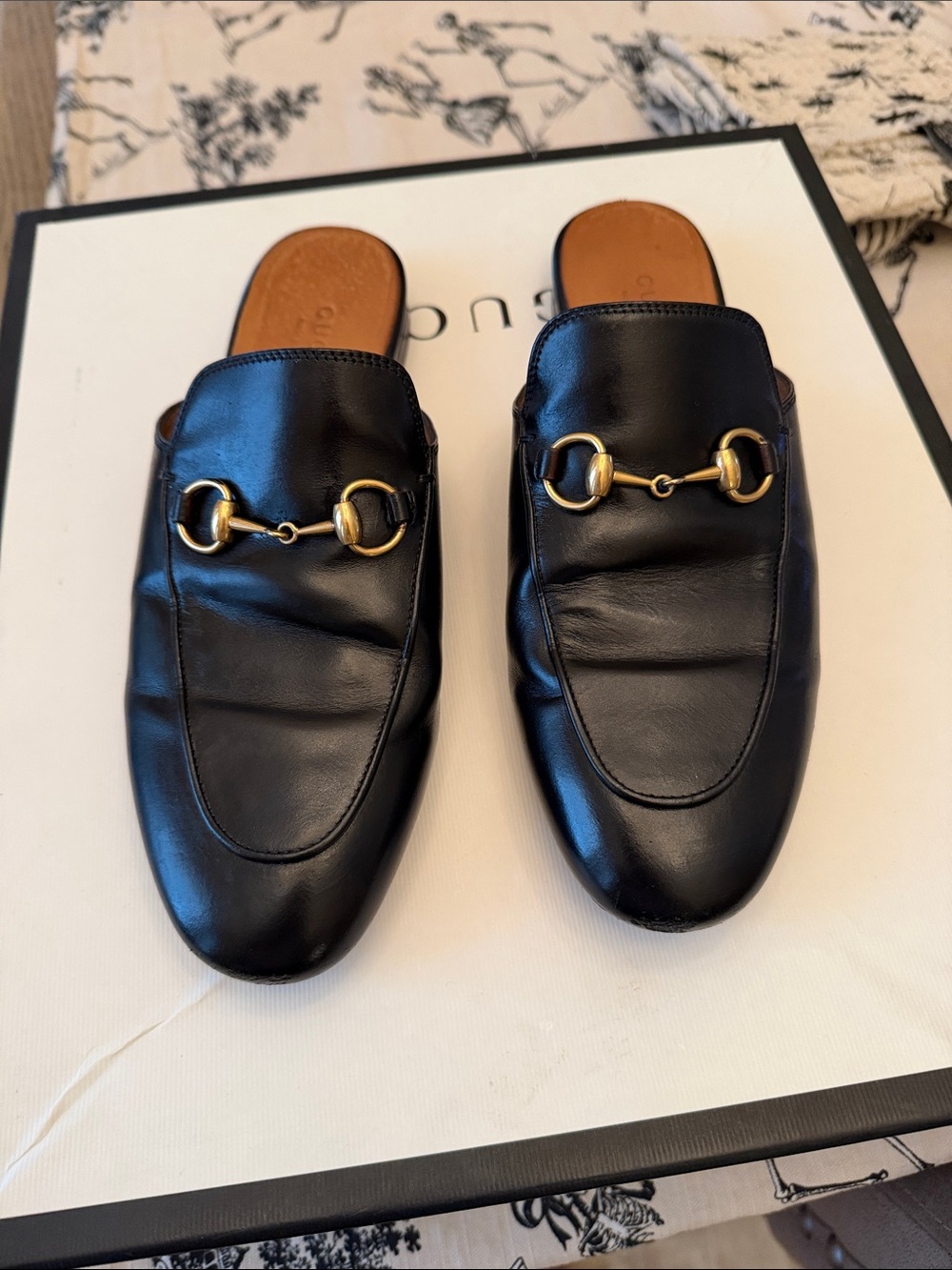Gucci Horsebit-Embellished Leather Backless Loafers